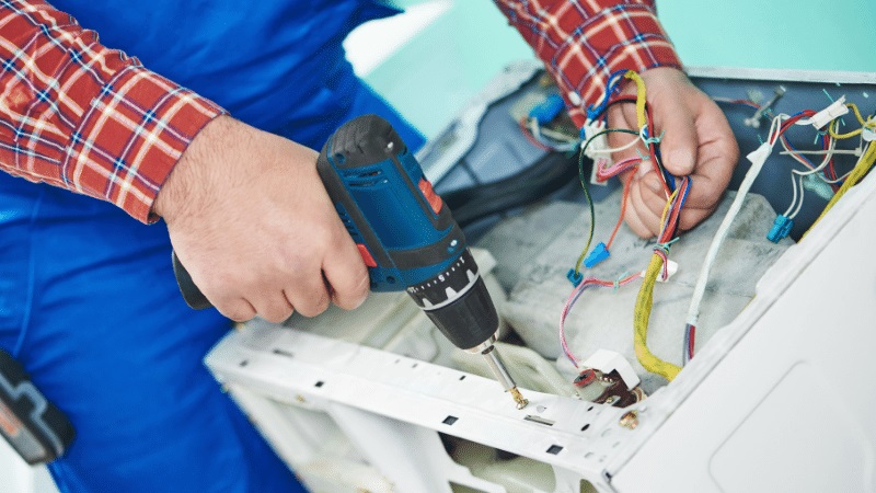Etimesgut Maktek Maktek çamaşır makinesi kart tamiri – Su almama arızası orijinal parça ile giderildi. - Teknik servis örneği